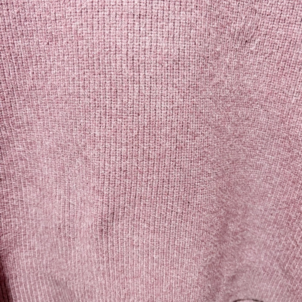 A New Day Collared V-Neck Polo Ribbed Pullover Sweater Size Small Purple Mauve - Picture 8 of 12